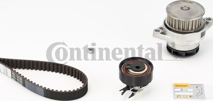 Помпа (водяной насос) с комплектом ремня ГРМ ContiTech для SEAT Ibiza II 1993-2002. Артикул CT847WP1