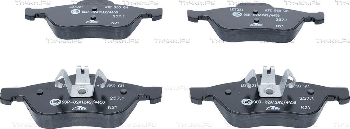 Тормозные колодки ATE Ceramic передние для Renault Clio III 2006-2012. Артикул 13.0470-7221.2