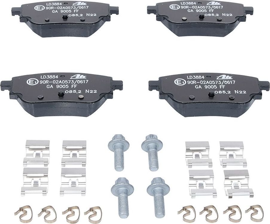 Тормозные колодки ATE Ceramic. Артикул 13.0470-3884.2