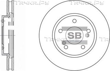 Тормозной диск Sangsin Hi-Q передний для Mitsubishi Lancer IX 2003-2013. Артикул SD4312