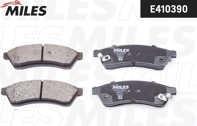 Тормозные колодки Miles (Low-Metallic) задние для Chevrolet Epica I 2006-2012. Артикул E410390