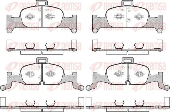 Тормозные колодки Remsa. Артикул 1691.00
