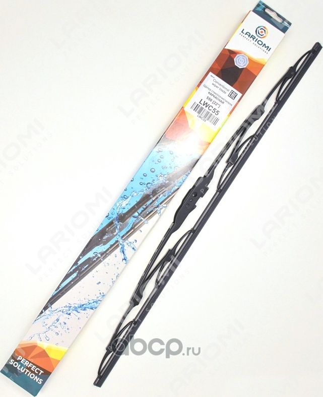 ЩЕТКА СТЕКЛООЧИСТИТЕЛЯ КАРКАСНАЯ 550 ММ (1 ШТ.) (Lariomi). Артикул LWC55