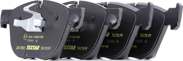 Тормозные колодки Textar Q+. Артикул 2417001