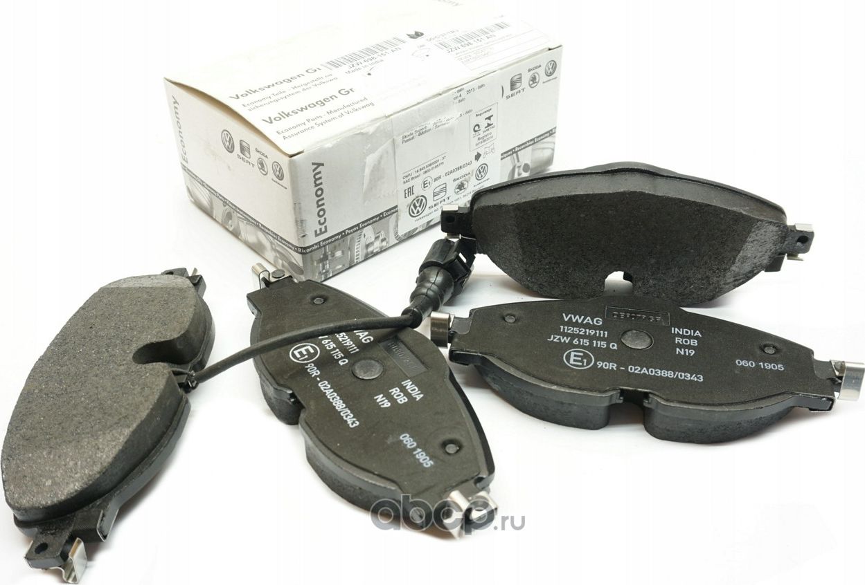 Тормозные колодки VAG. Артикул JZW698151AN