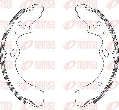 Тормозные колодки Remsa. Артикул 4366.00