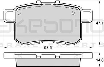 Тормозные колодки Akebono Standard. Артикул AN-740WK