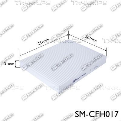 Салонный фильтр SpeedMate. Артикул SM-CFH017