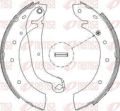 Тормозные колодки Remsa. Артикул 4514.00