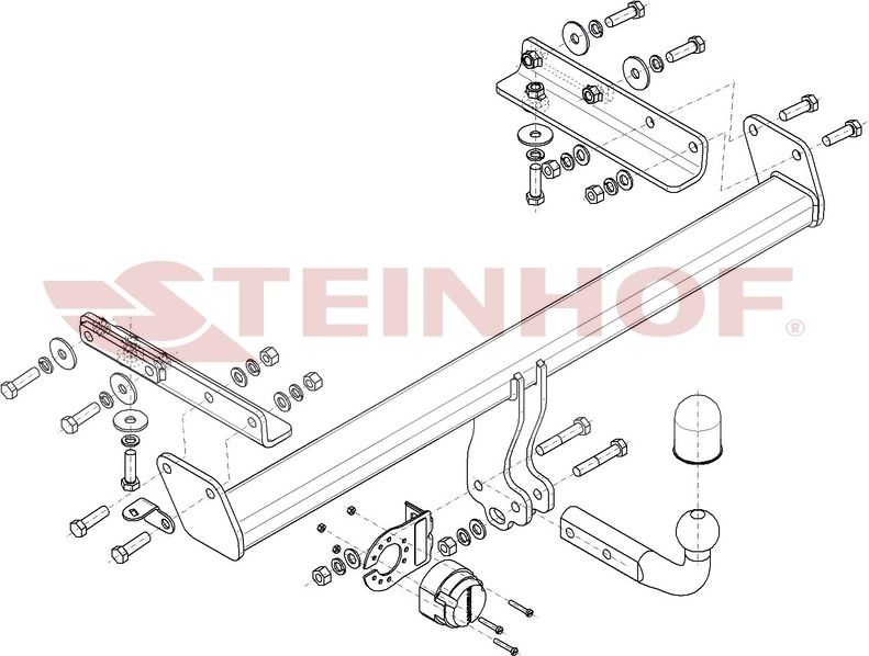 Фаркоп Steinhof для Subaru Outback BT 2021-2026. Артикул S-435