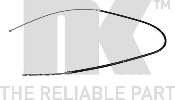 Трос ручника (тросик ручного тормоза) NK. Артикул 904313