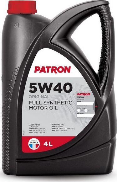 Масло моторное синтетическое (Patron). Артикул 5W404LORIGINAL