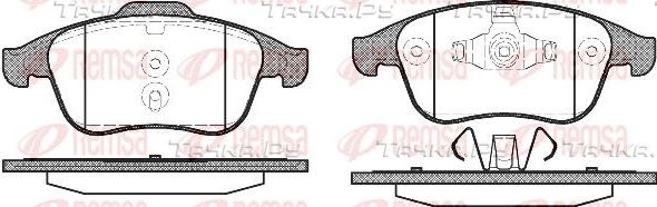 Тормозные колодки Remsa передние для Renault Scenic III 2009-2016. Артикул 1350.00