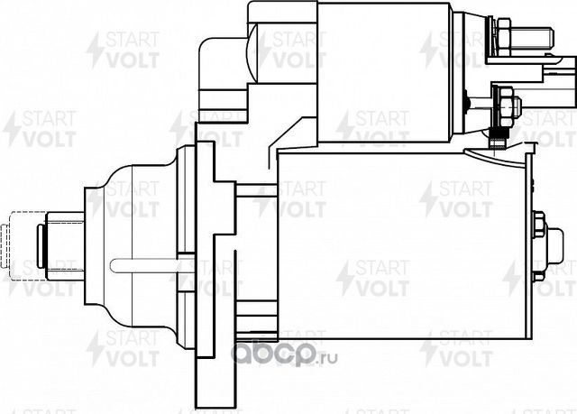 Стартер StartVOLT для Audi A3 II (8P) 2010-2013. Артикул LSt 1852