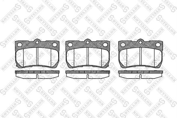 Тормозные колодки Stellox. Артикул 1192 002-SX