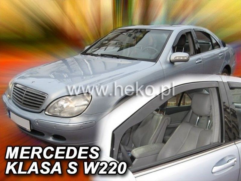 Дефлекторы Heko для окон Mercedes-Benz S-Класс W220 1998-2005 (длинный). Артикул 23235