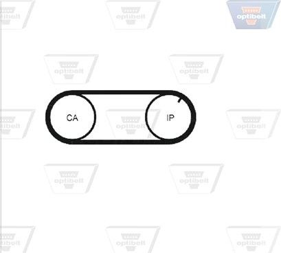 Ремень ГРМ Optibelt Optibelt-ZRK. Артикул ZRK 1270