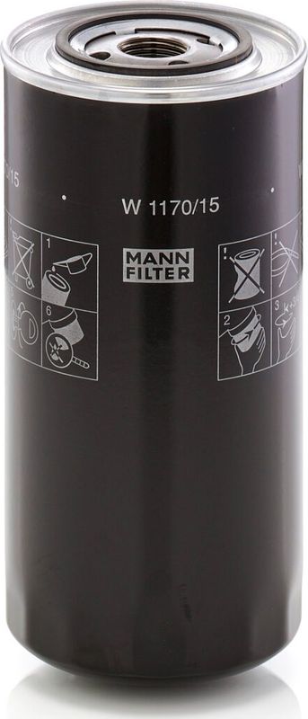 Масляный фильтр Mann-Filter. Артикул W 1170/15