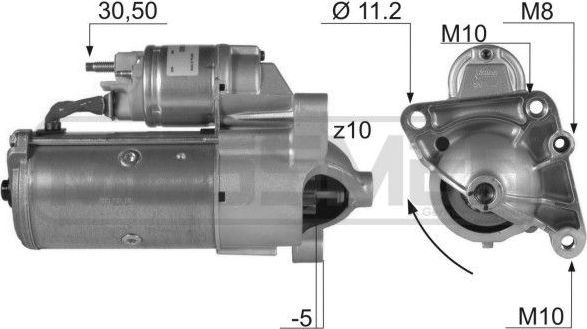 Стартер Era OEM для Renault Vel Satis I 2002-2009. Артикул 220136