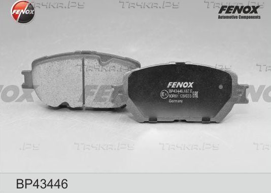 Тормозные колодки Fenox передние для Lexus GS III 2005-2011. Артикул BP43446