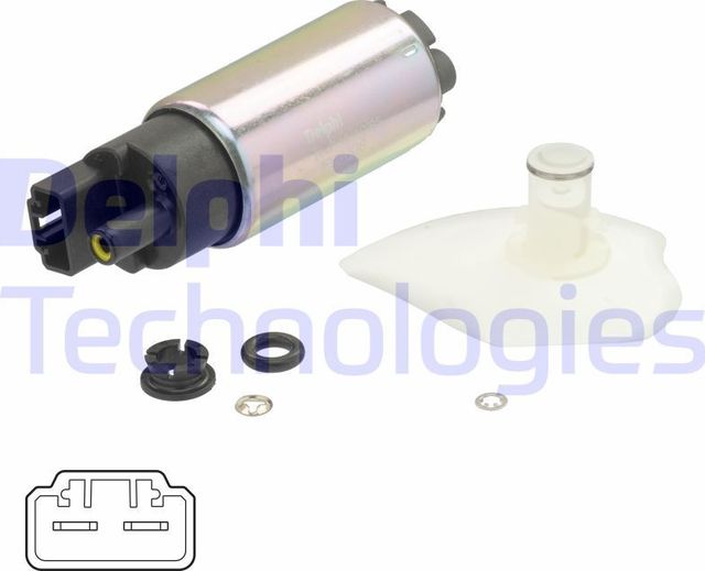 Бензонасос (топливный насос) Delphi для Honda Jazz I 2002-2008. Артикул FE0736-12B1