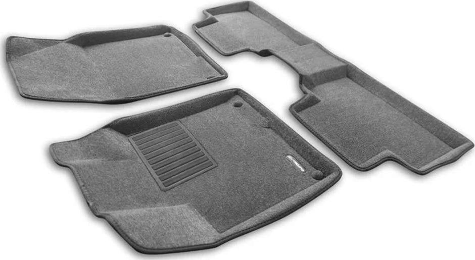 Коврики текстильные Euromat 3D Business для салона Geely Coolray 2019-2026 Серые. Артикул EMC3D-001407G