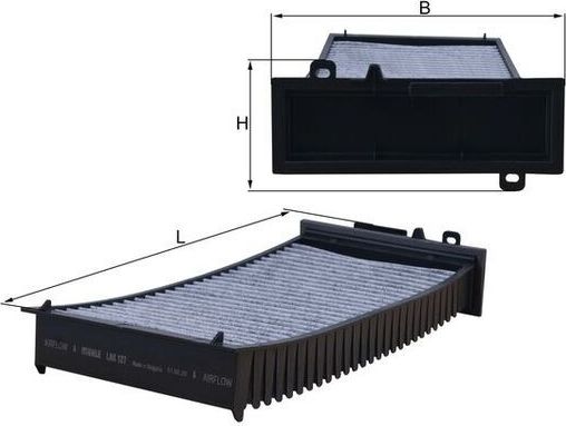 Салонный фильтр Mahle. Артикул LAK 127