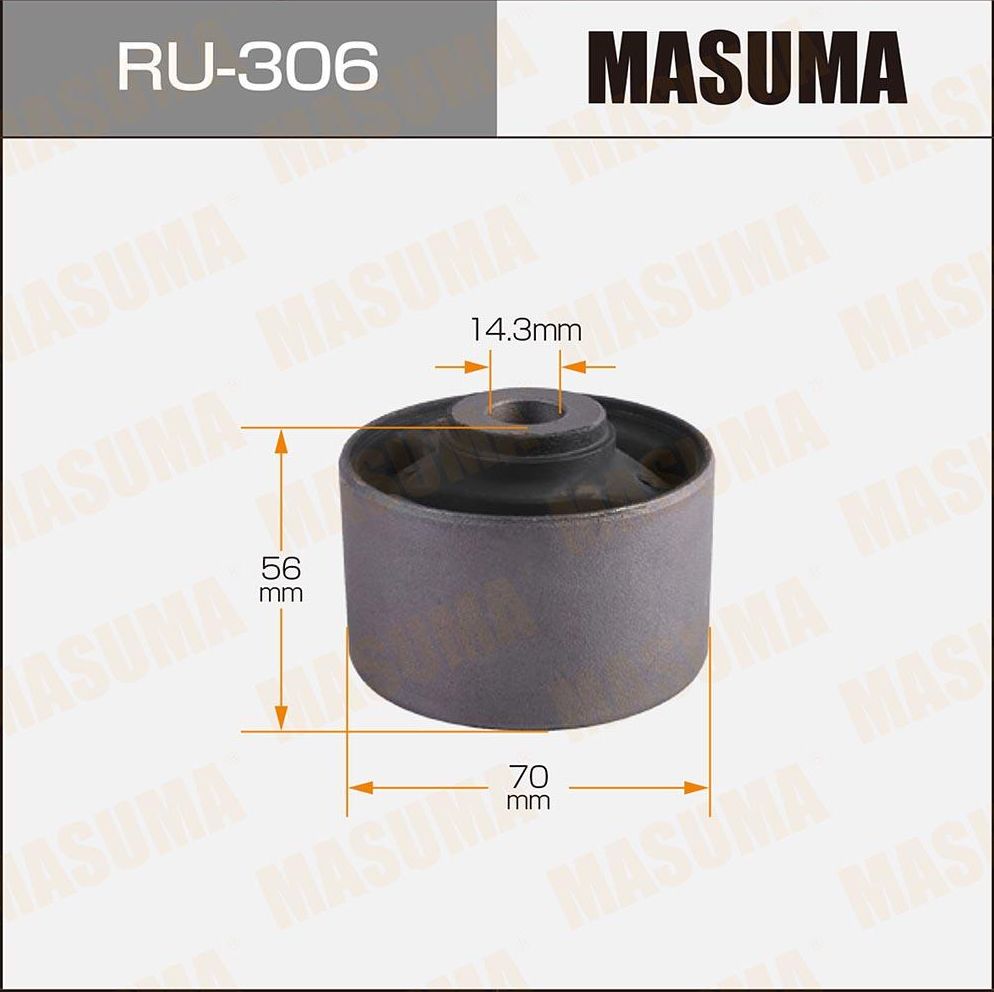 Сайлентблок заднего рычага подвески Masuma. Артикул RU-306