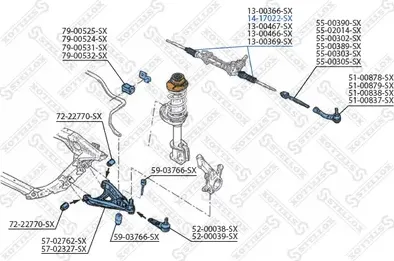 Пыльник рулевой рейки Stellox. Артикул 14-17022-SX