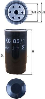 Топливный фильтр Mahle-Knecht. Артикул KC 85/1