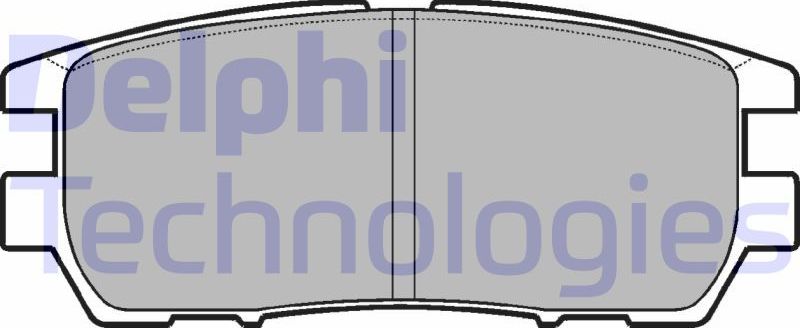 Тормозные колодки Delphi (Low-Metallic). Артикул LP954