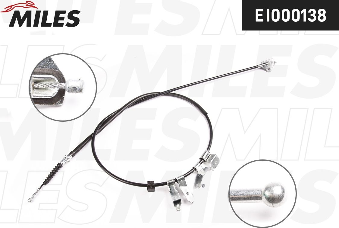 Трос ручника (тросик ручного тормоза) Miles. Артикул EI000138