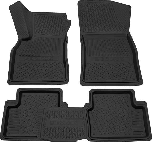 Коврики Rezkon резиновые для салона Renault Fluence 2010-2016. Артикул 1029010100