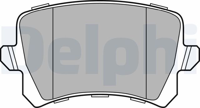 Тормозные колодки Delphi (Low-Metallic). Артикул LP3247