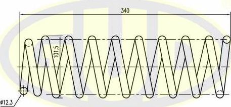 Пружина подвески G.U.D.. Артикул GCS237243