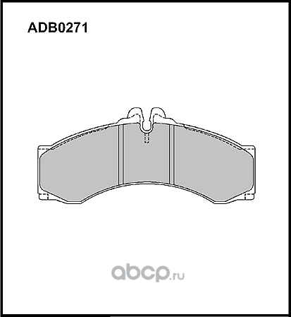 Дисковые томозные колодки Heavy Duty (Allied Nippon). Артикул ADB0271HD