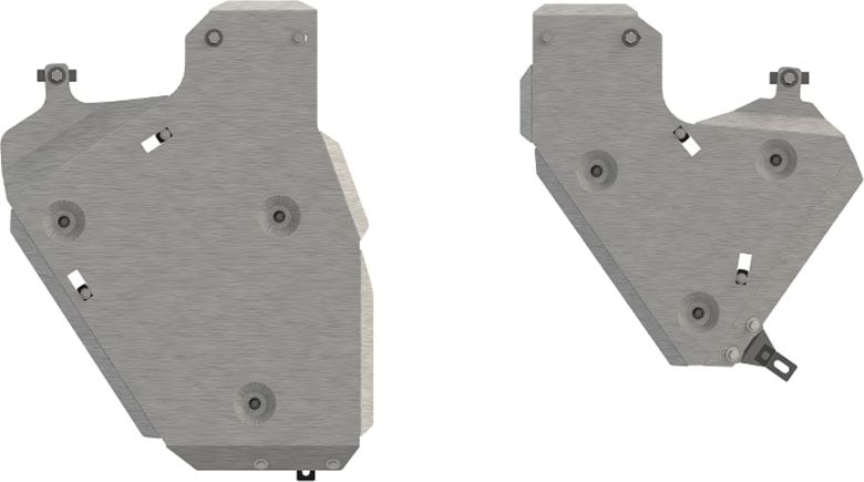 Защита алюминиевая Шериф (4 мм) для топливного бака Volkswagen Touareg III 2018-2026. Артикул 26.4024