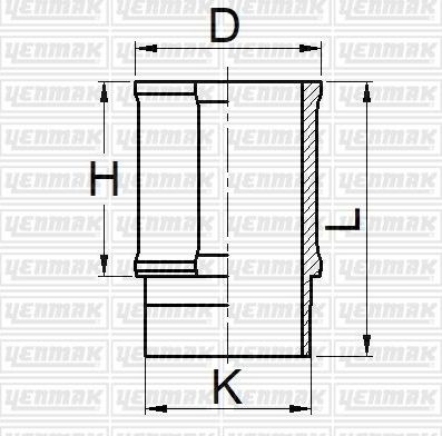 Гильза цилиндра Yenmak (Серый чугун). Артикул 51-05904-000