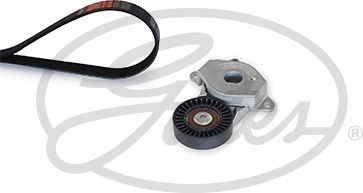 Приводной ремень поликлиновой с роликами (комплект) Gates Micro-V® для Subaru Trezia 2011-2016. Артикул K014PK1170