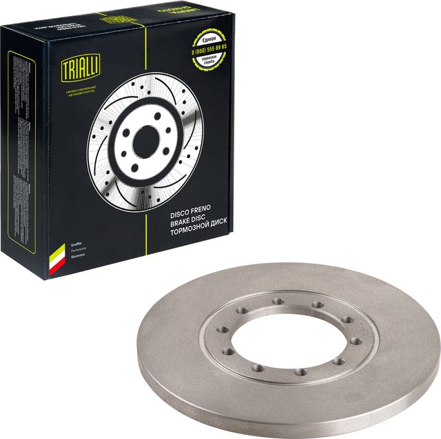 Тормозной диск Trialli задний для Ford Transit VII 2006-2014. Артикул DF 105104