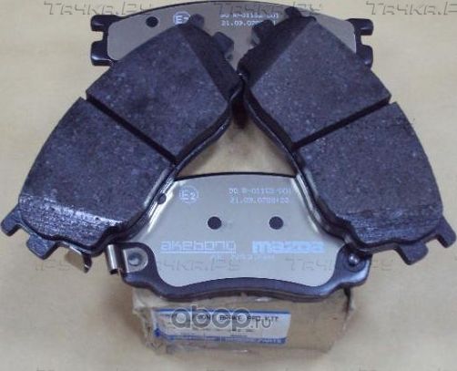 Тормозные колодки Mazda передние для Mazda 3 I (BK) 2006-2009. Артикул GJYC3328Z9C
