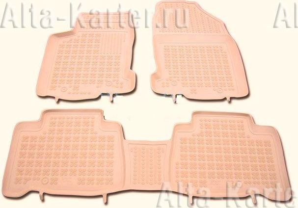 Коврики Rezaw Plast для салона Lexus NX 300h 2014-2026. БЕЖЕВЫЕ. Артикул 202407_B