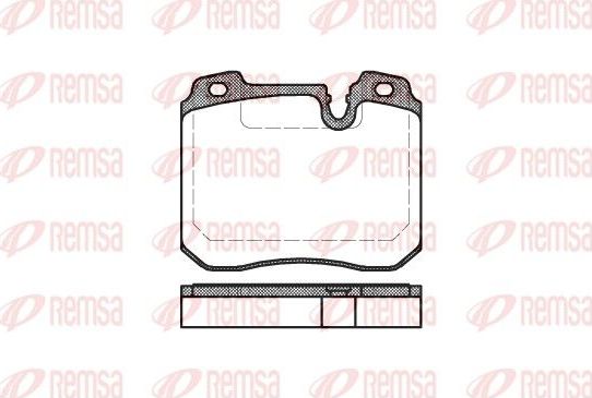 Тормозные колодки Remsa. Артикул 0378.00