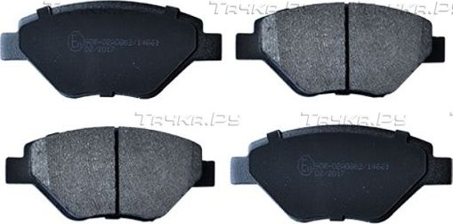 Тормозные колодки ASAM передние для Renault Megane II 2002-2009. Артикул 55463