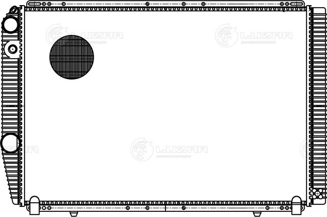 Радиатор охлаждения двигателя Luzar для УАЗ Patriot I 2004-2026. Артикул LRc 0373