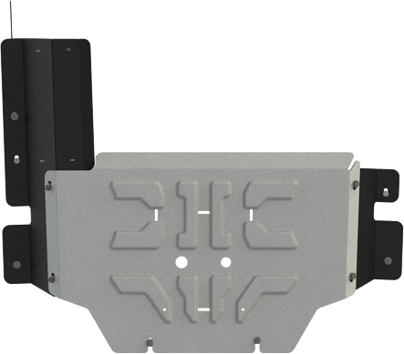 Защита алюминиевая Шериф (4 мм) для РК Great Wall Poer 2021-2026. Артикул 28.5381