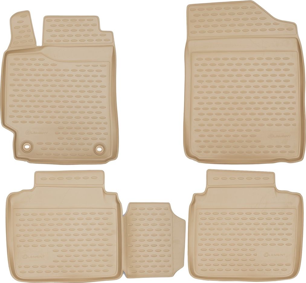 Коврики Element для салона Toyota Camry 50, 55 (V50, V55, XV50, XV55) 2.5L /3.5L 2011-2014 БЕЖЕВЫЕ. Артикул NLC.48.51.212kh