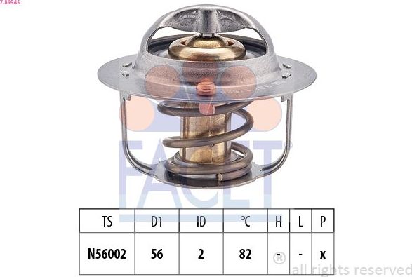 Термостат Facet Made in Italy - OE Equivalent для Subaru Impreza II 2002-2009. Артикул 7.8954S