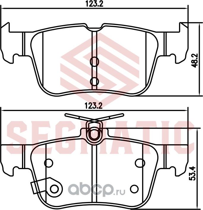 Колодка торм диск зад FORD Mondeo 2015 - (Segmatic). Артикул SGBP2792