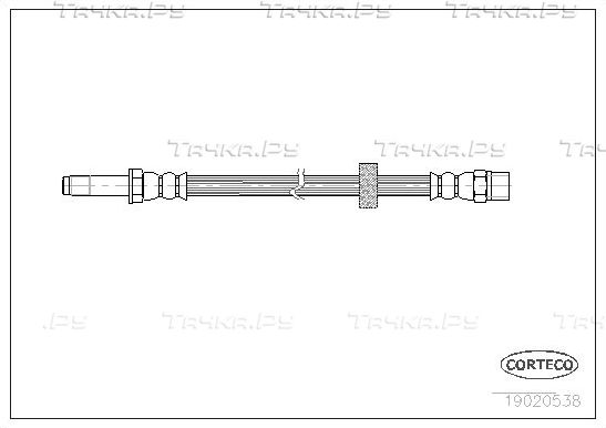 Тормозной шланг Corteco передний передний для SEAT Toledo I 1993-1999. Артикул 19020538